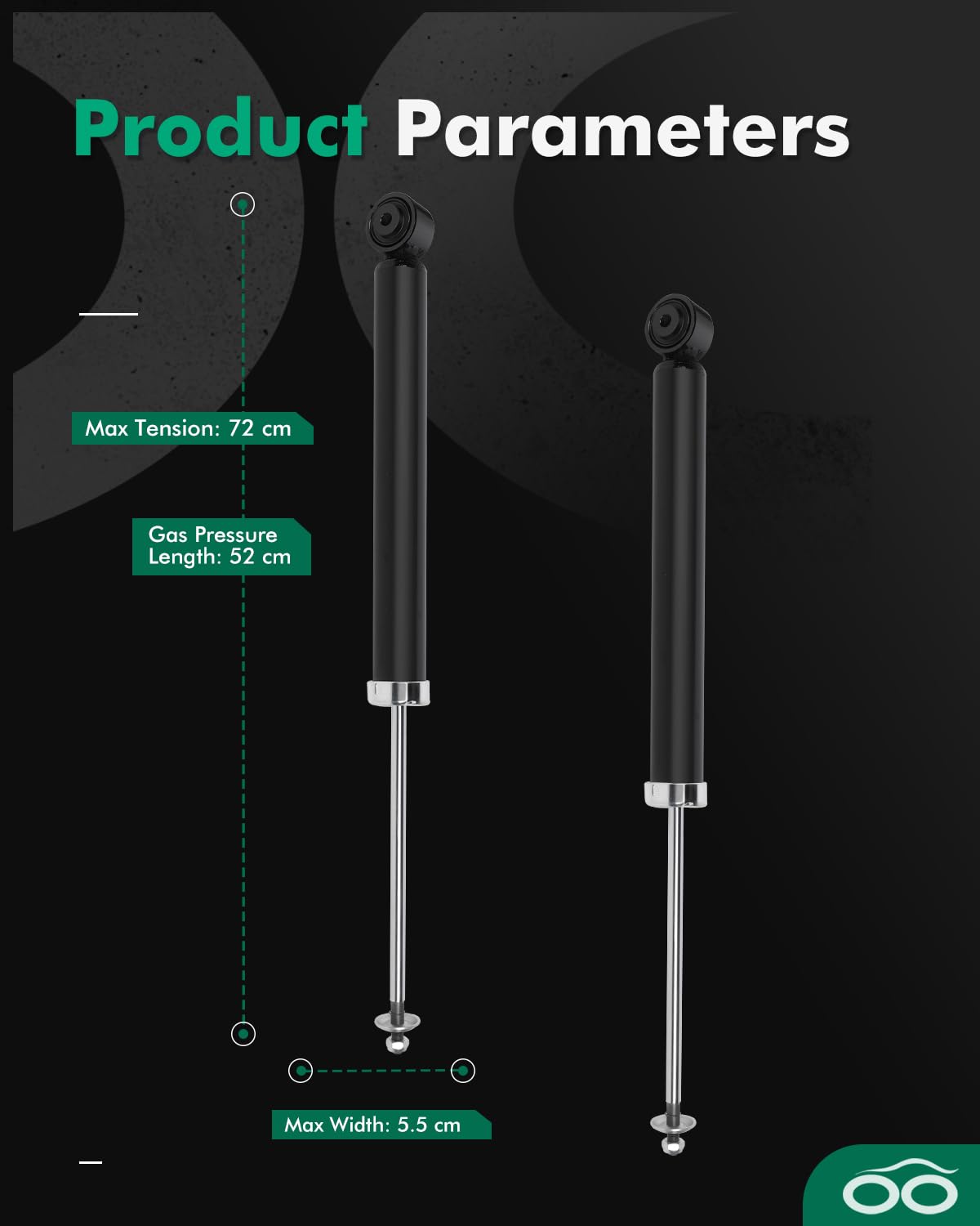 Shocks Absorbers,Scitoo Rear Gas Struts Shock Absorber Fit For 2000 2001 2002 2003 2004 2005 2006 2007 2008 2009 2010 For Volksw