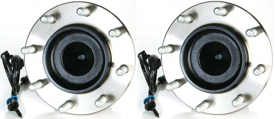 Trq Front Wheel Hub Bearings Assembly Set Compatible With 2003-2017 Chevrolet Express 3500 2009-2017 Express 4500 Gmc Savana 350