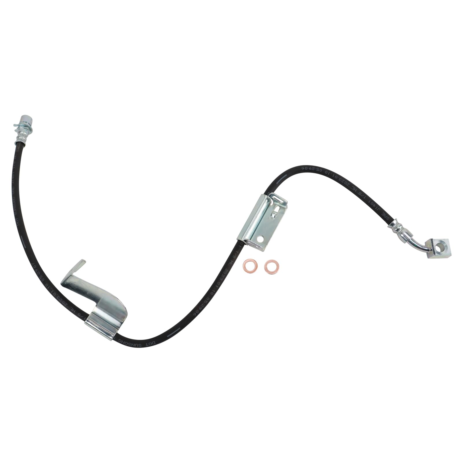 Trq Front Brake Hose Set Compatible With 2003-2017 Chevrolet Express 2500 Express 3500 2010-2016 Express 4500 Gmc Savana 2500 Sa