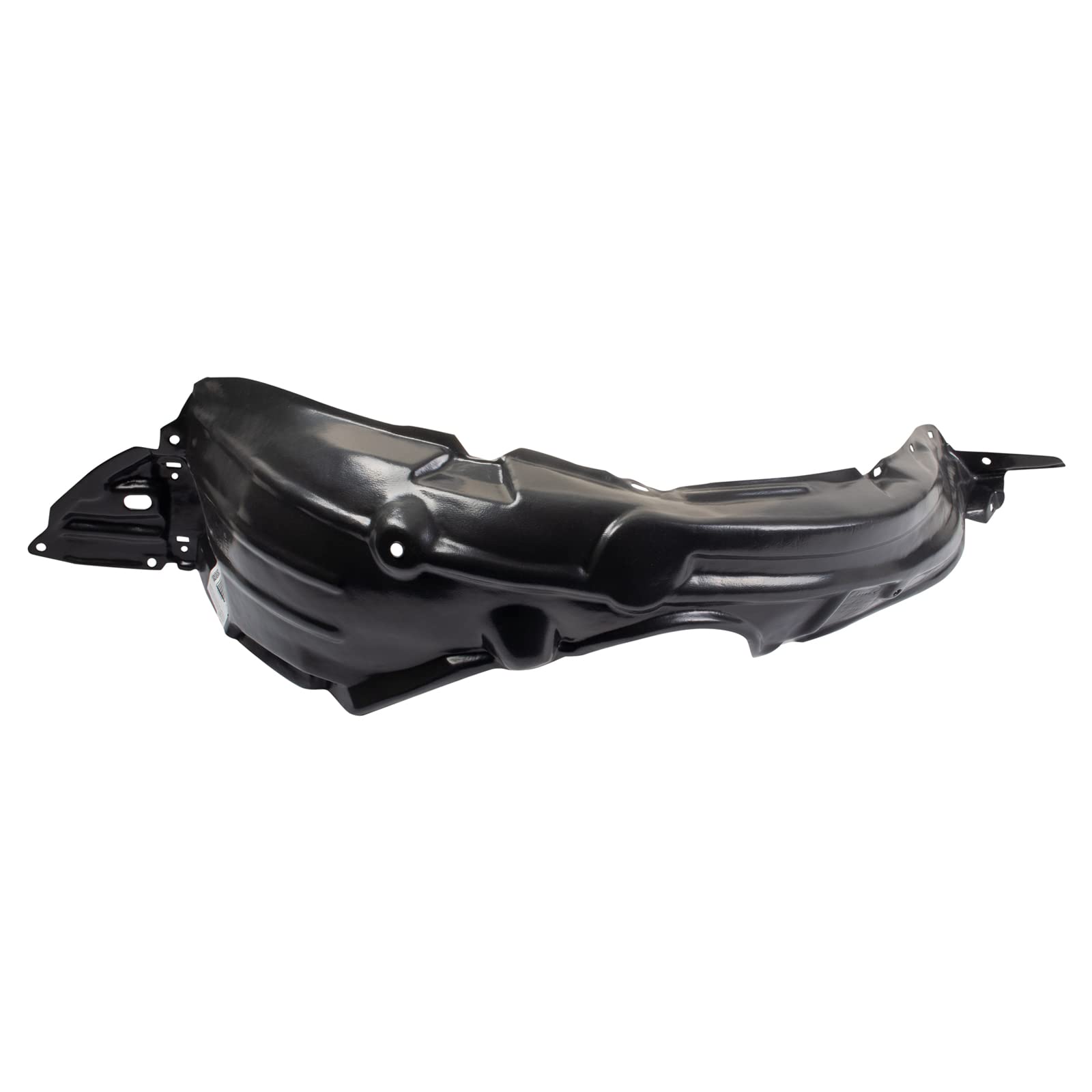 TRQ Inner Fender Liner Set for 2007-2011 Toyota Yaris, Black, Plastic, Model BDA14899