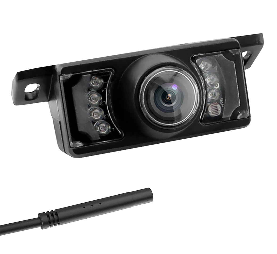 Backup License Plate Hd Camera Night Vision Rear View 8 Ir Led Waterproof Compatible With Kenwood Car Radio Ddx26Bt Ddx340Bt Ddx