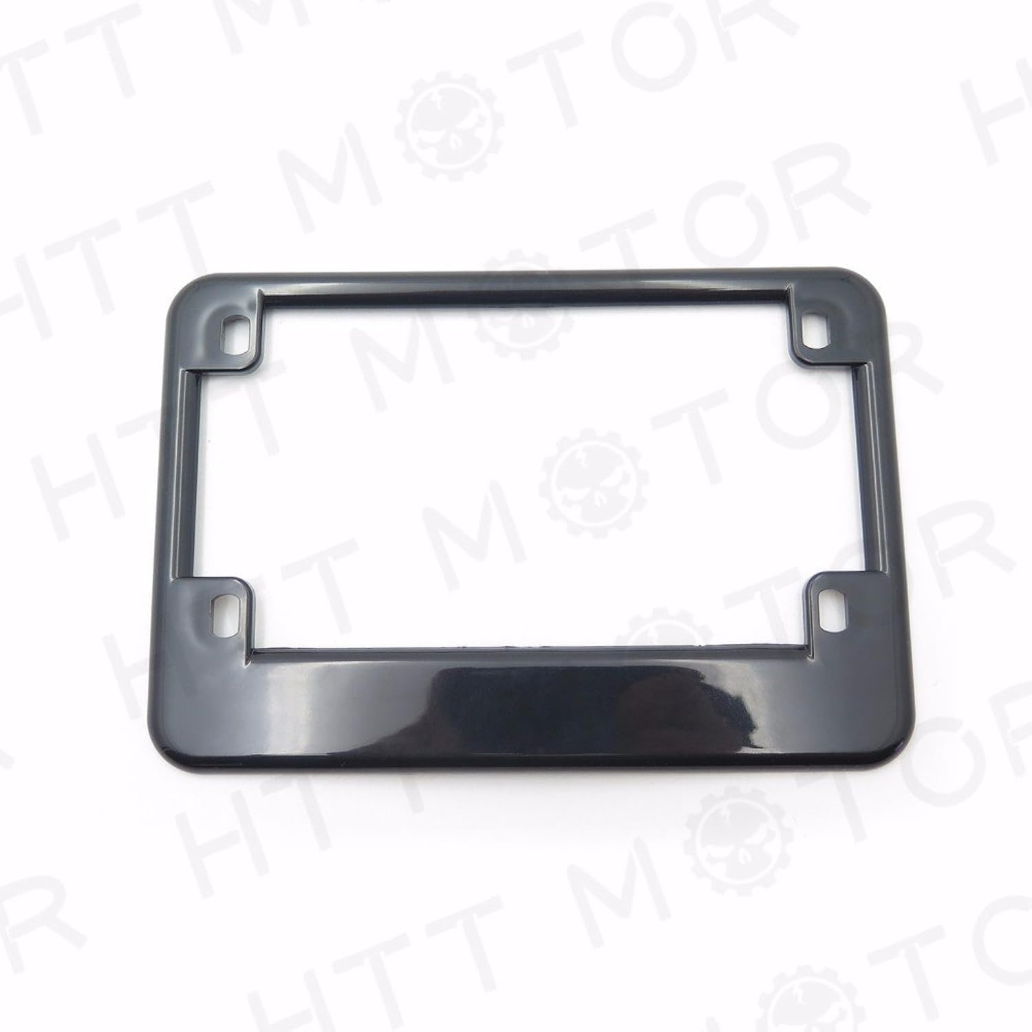 Httmt Mt294-004- Motorcycle License Plate Frame Compatible With 4''X7'' Extra 1'' Width Motorcycle Plate