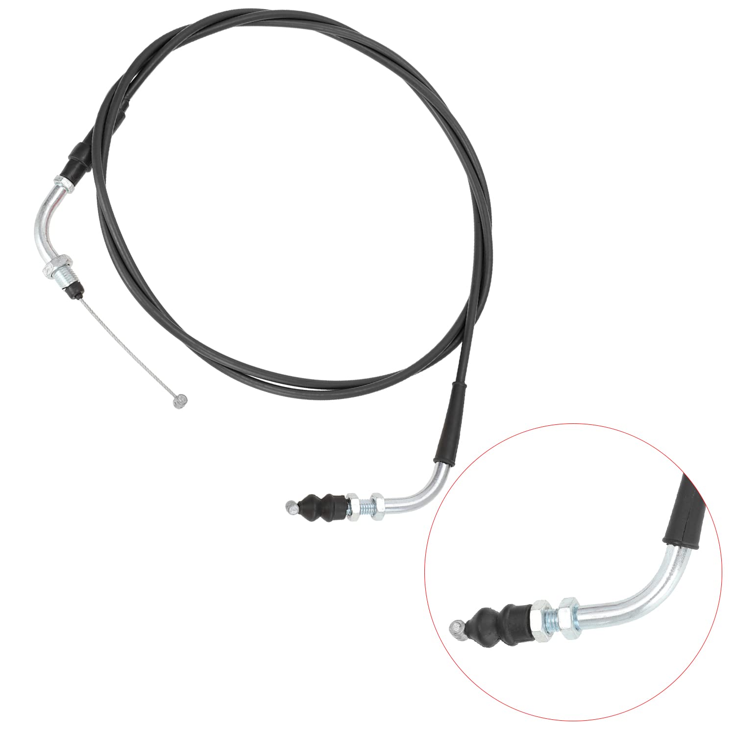 Yoxufa 78 Inch Throttle Cable For Gy6 50Cc 80Cc 90Cc 110Cc 125Cc 150Cc 139Qmb 157Qmj Scooter Tao Tao Vip Future Champion Ice Bear Jonway Roketa Wildfire Vespa Buggy Moped Atv Go Kart Motorcycle Parts