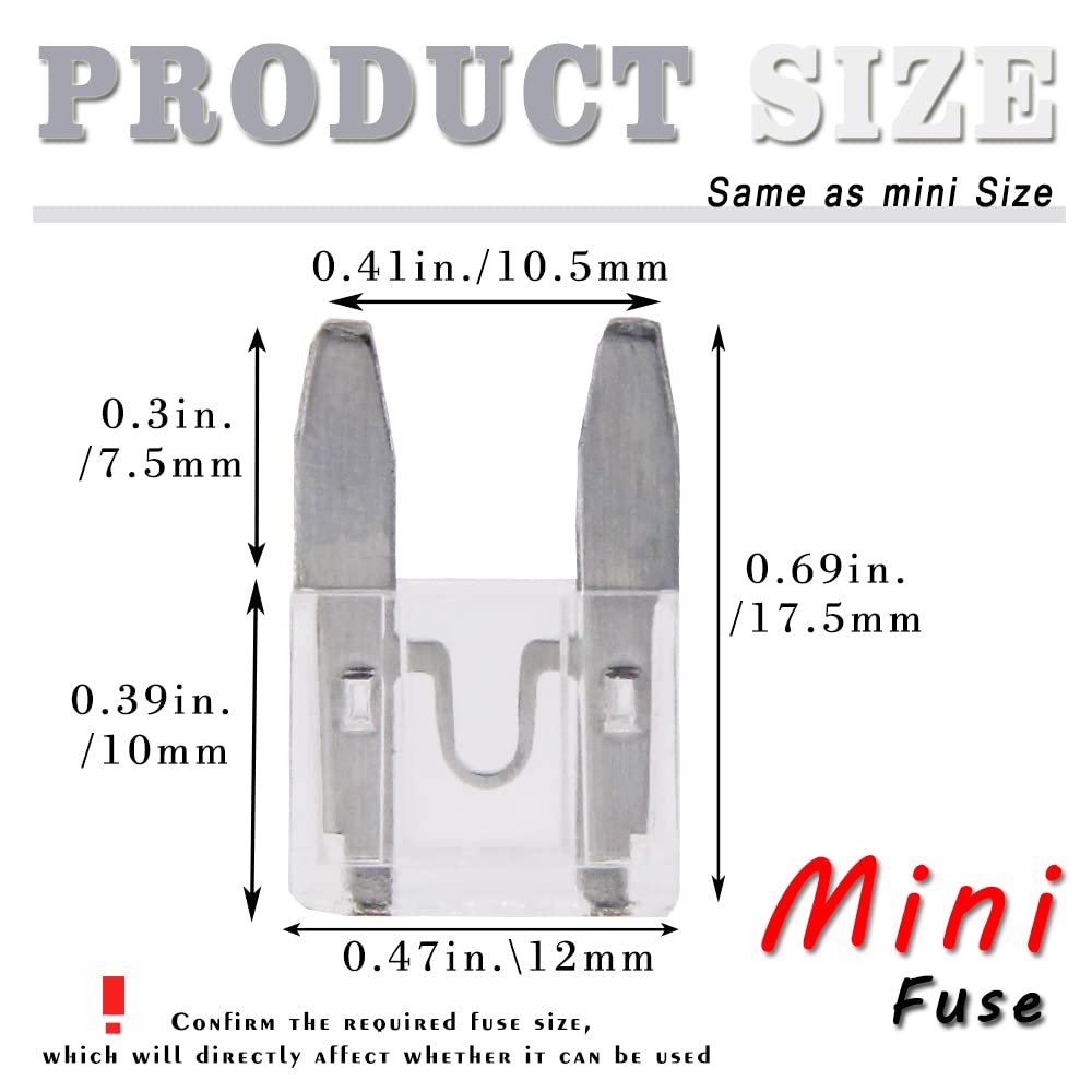 Fymusing 20 Pcs 25A Mini Blade Fuse, Automotive Fuse For Car Truck