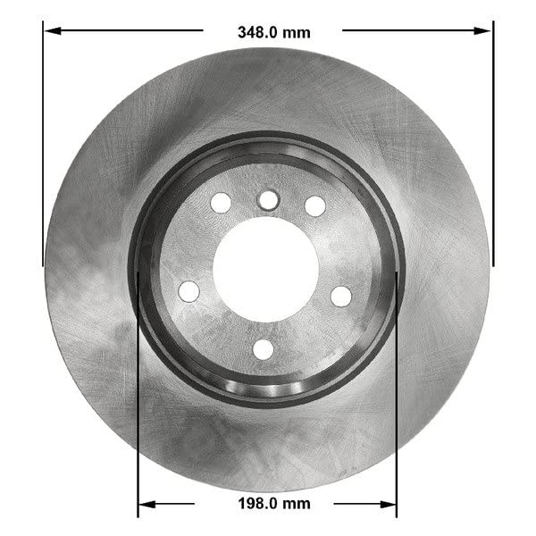 Bendix Premium Prt5822 Front Brake Rotor For Bmw 335D 2011-2009, 335I 2013-2007, 335Is 2013-2011, 335I Xdrive 2013-2009, 335Xi 2