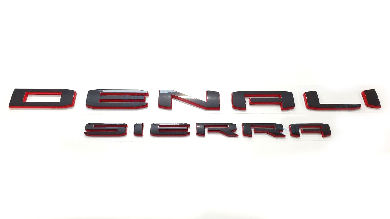 4Pack Set 2019-2025 Emblems Denali Denalihd Plus One Sierra Letters Badges 3D Nameplate Stickers Compatible With Sierra 1500 250