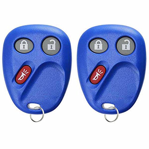 Keylessoption Keyless Entry Remote Control Car Key Fob Replacement For Lhj011 -Blue (Pack Of 2)