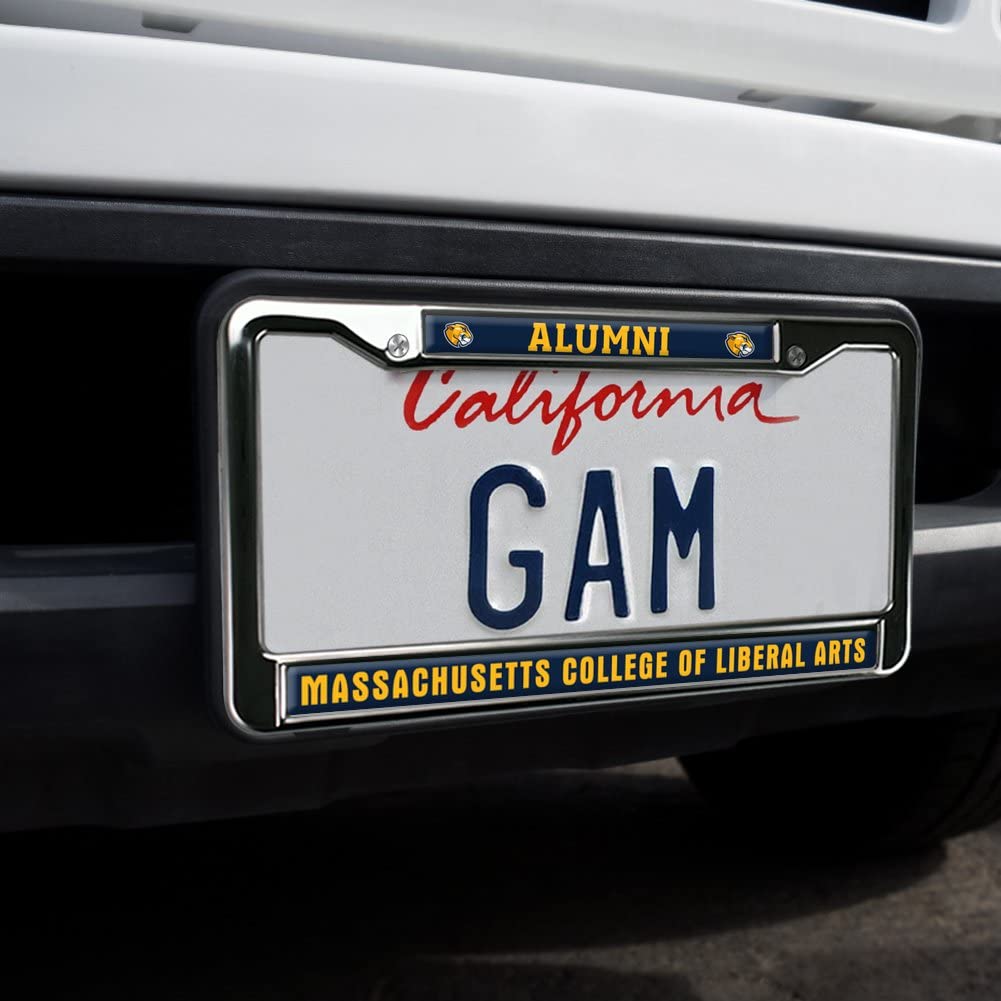 MCLA Alumni Logo Full Size Standard License Plate Metal Frame