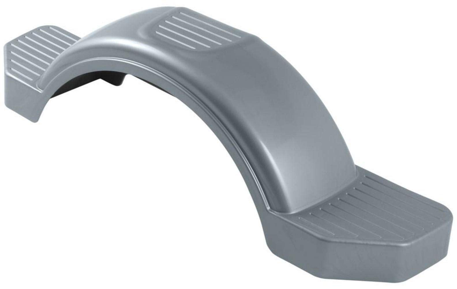 Fulton Plastic Trailer Fender, 12Inch Tire Size, Silver