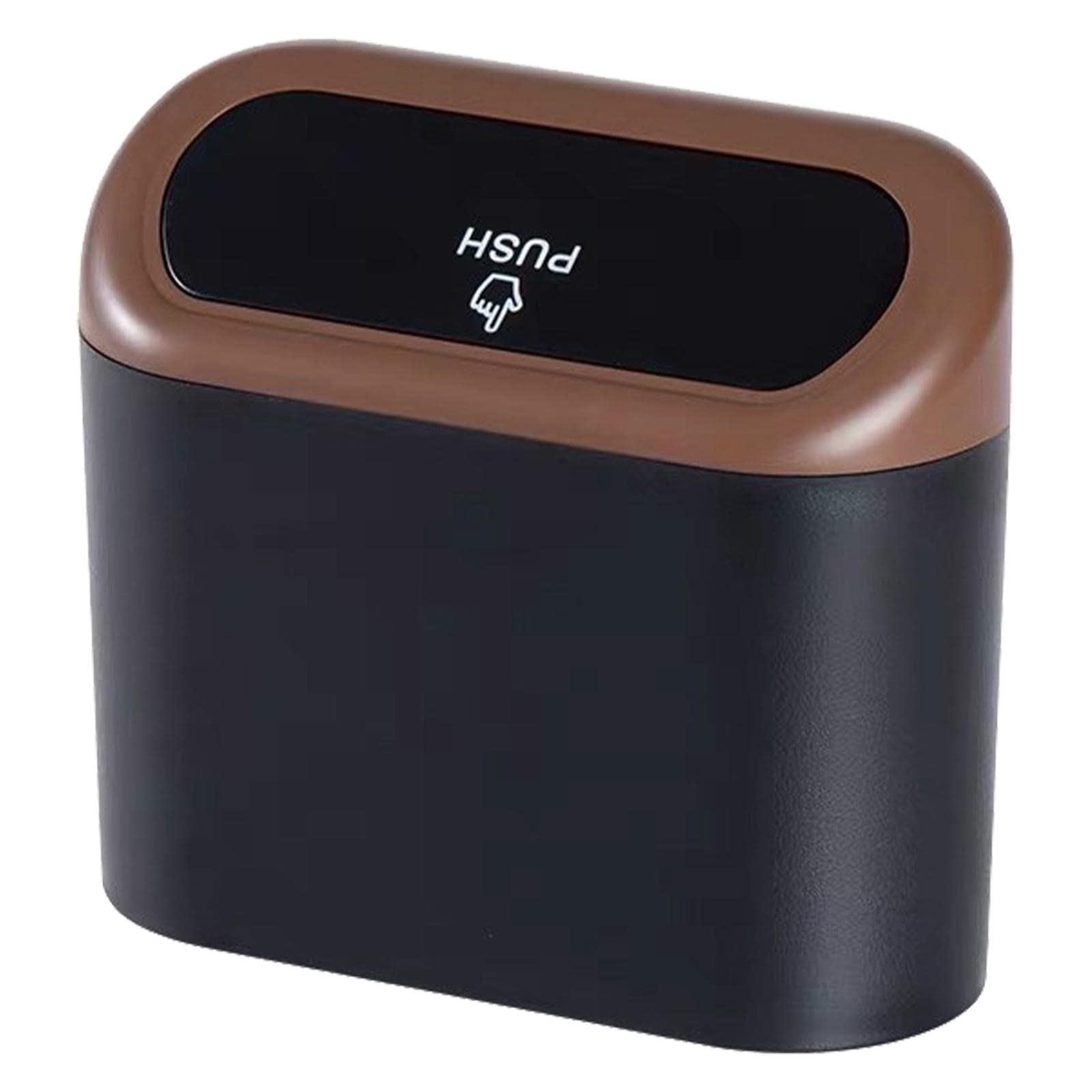 BNF Car Trash Can with Lid Trash Container Pocket Storage for Office Home Coffeeseat Covers Interior Car Truck Parts Parts Acces