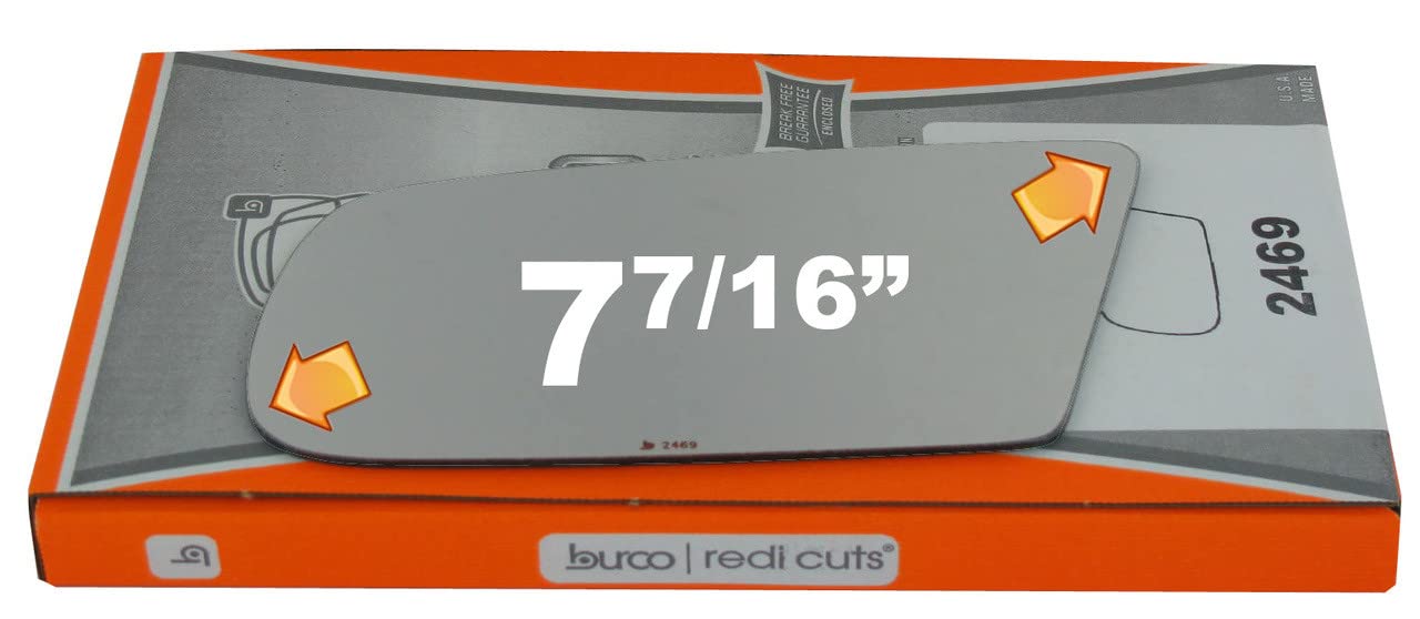 Burco 2469 Driver Side Replacement Mirror Glass for 1988-1996 BUICK REGAL, 1990-1994 CHEVROLET LUMINA, 1988-1996 PONTIAC GRAND PRIX