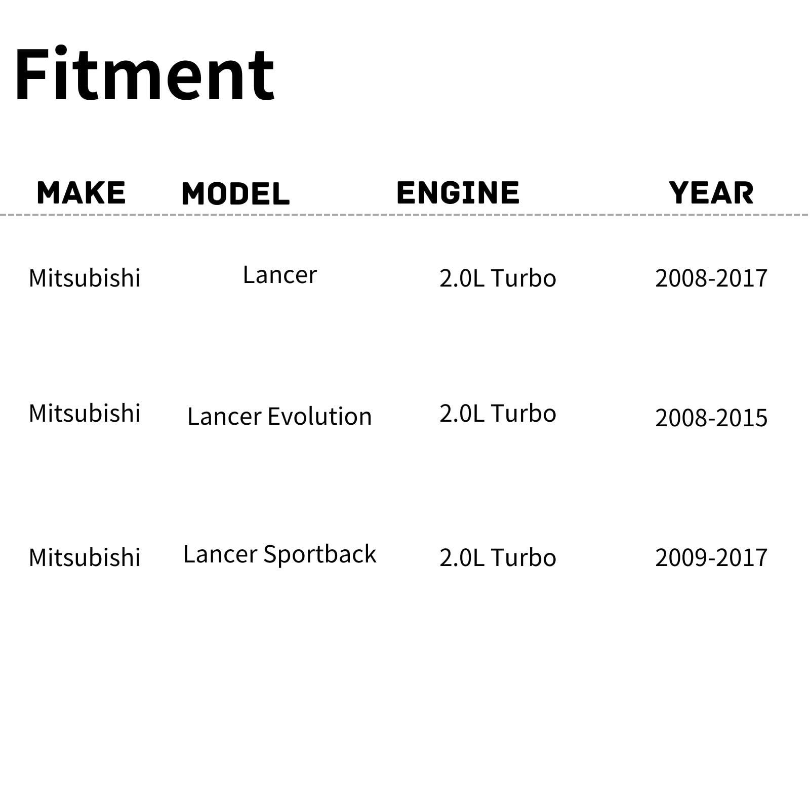 TYG OE Replacement(CAPA Quality) Cooling Fan Extra Silent for 2008-2017 Mitsubishi Lancer/Lancer Evolution 08-15/ Lancer Sportba