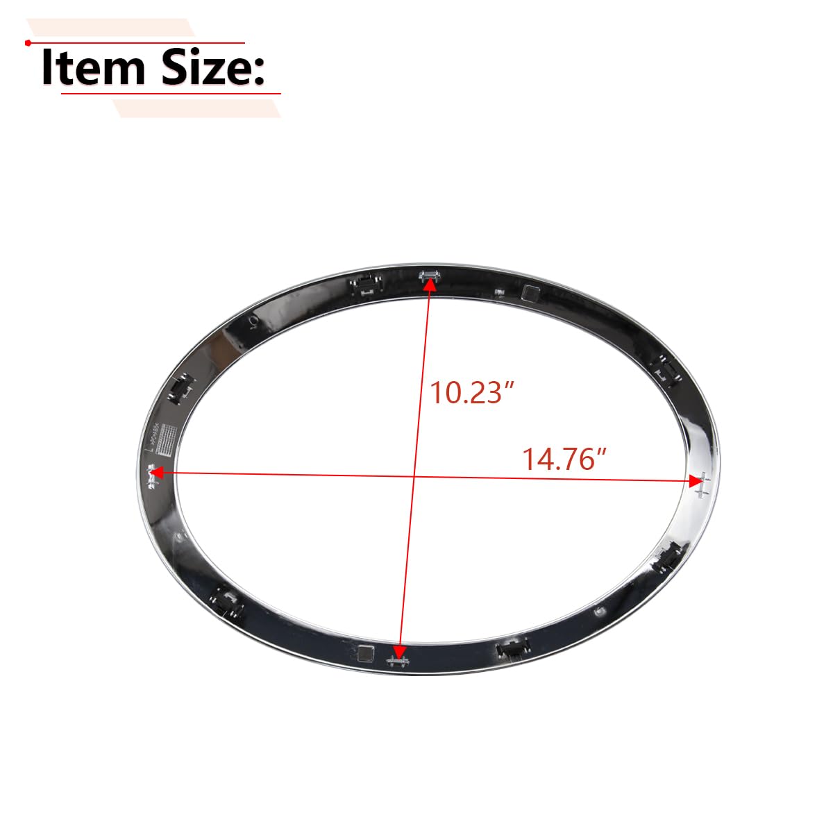 Rlb-Hilon Headlight Trim Ring Compatible With Mini Cooper F55 F56 F57 2014 2015 2016 2017 2018 2019 2020 2021 Year, 1Pair Chrome Headlight Bezel For Driver And Passenger Side