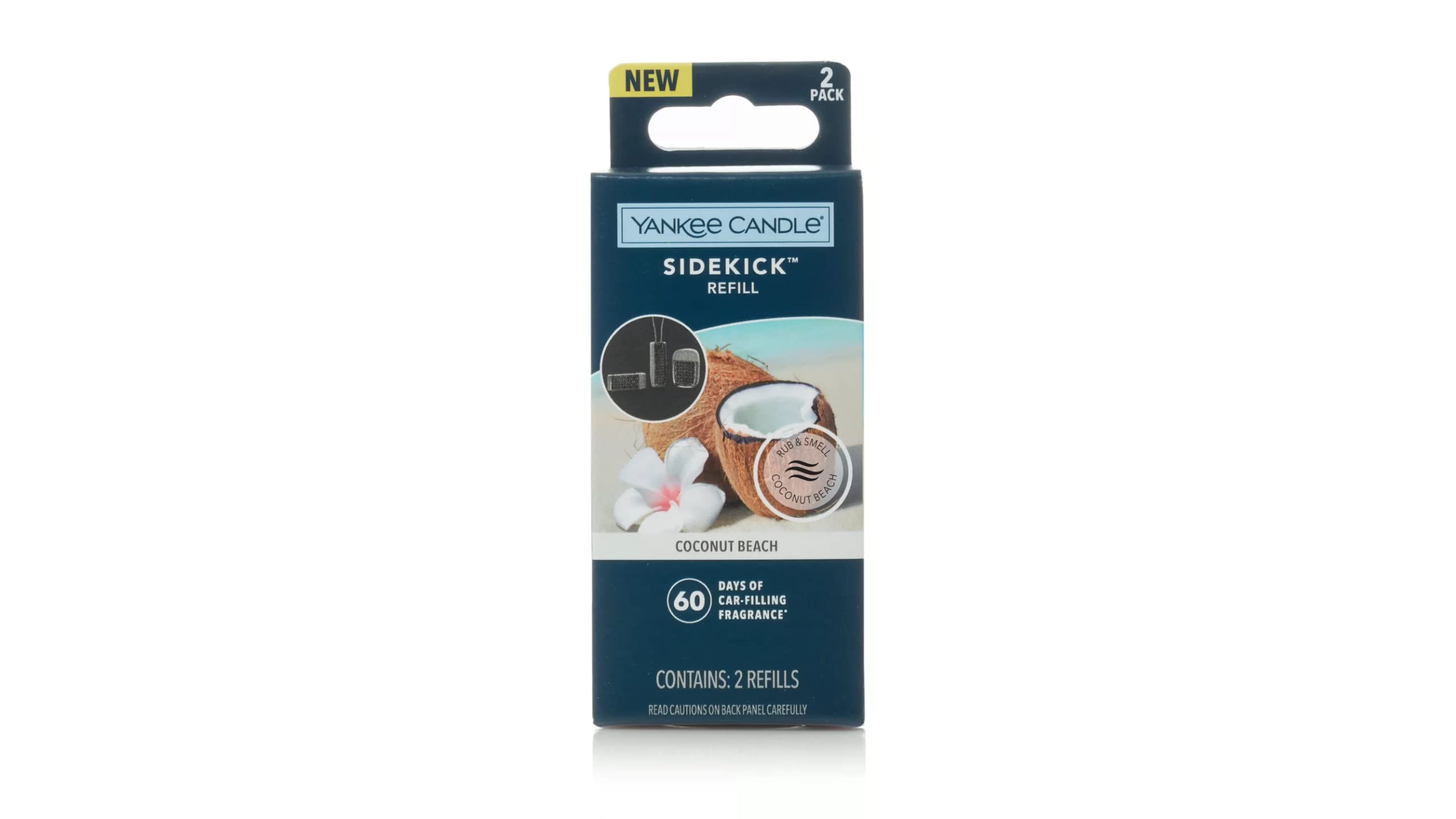 Yankee Candle Sidekick Refill for Visor Clip, Vent Clip, or Pendant - Coconut Beach