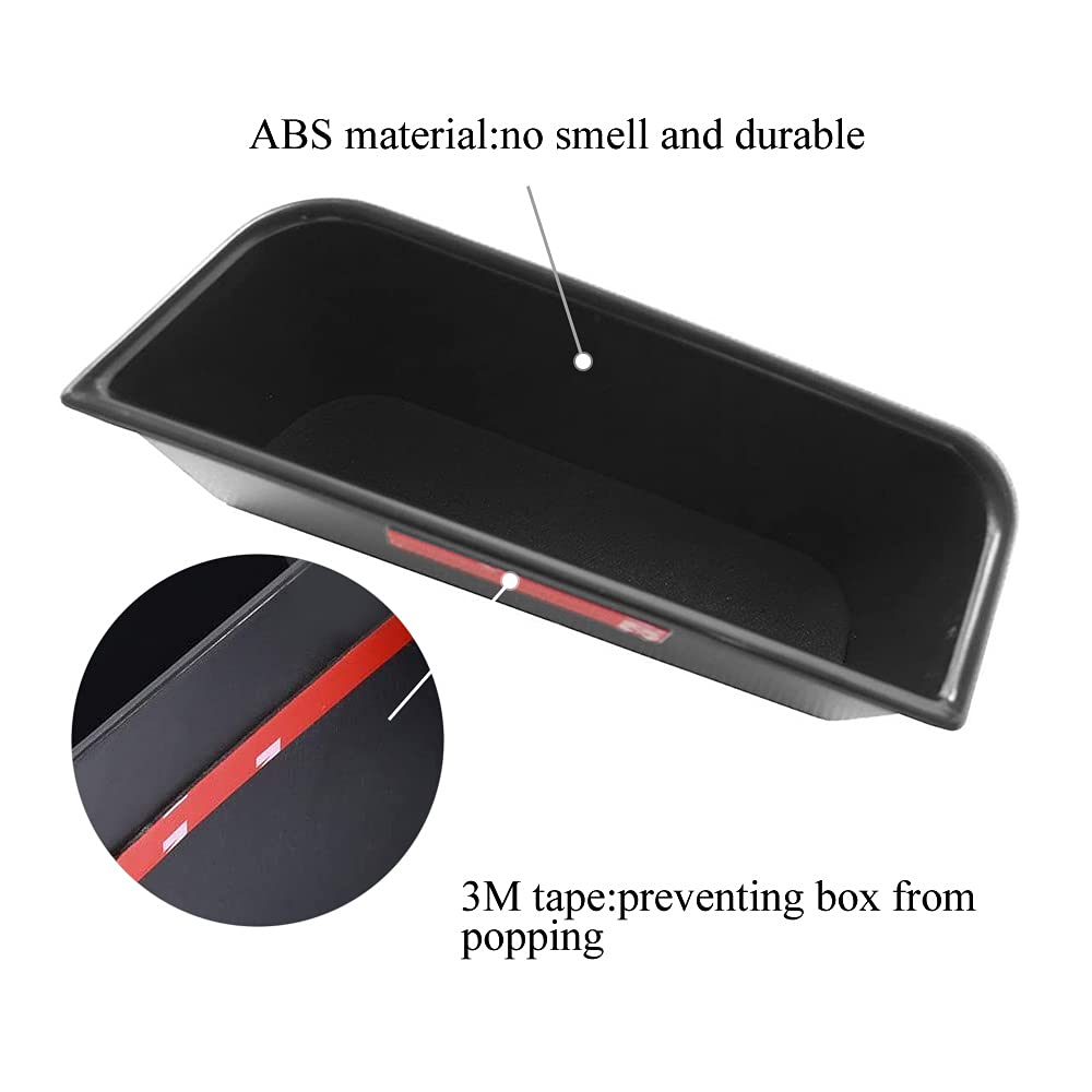 Vesul 4Pcs Door Side Storage Box Compatible With Ford Fusion 2013 2014 2015 2016 2017 2018 2019 2020 Armrest Phone Container Doo