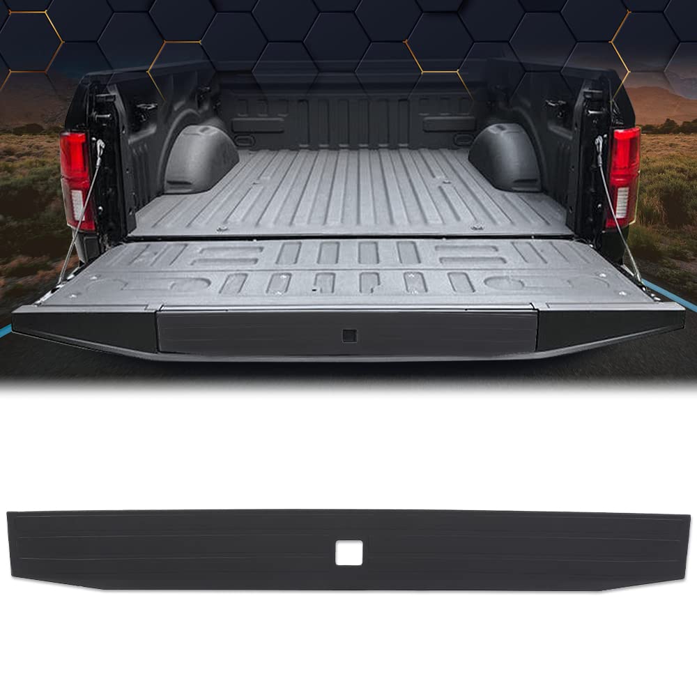 Pit66 Complete Tailgate Cap Molding Compatible With 2017-2020 Ford Super Duty F250 F350 Hc3Z-9941018-Ac, Hc3Z-1540602-Aa, Hc3Z-9
