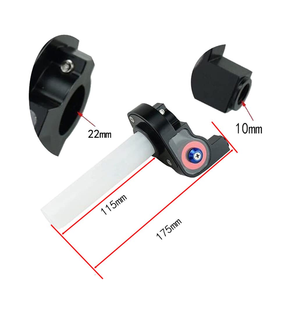 Universal 22mm 7/8'' Twist Throttle Handle Grip + Cable for Cross-Country Motorcycle 250 Dirt Pit Motor Bike Motorcycle CRF70 TT
