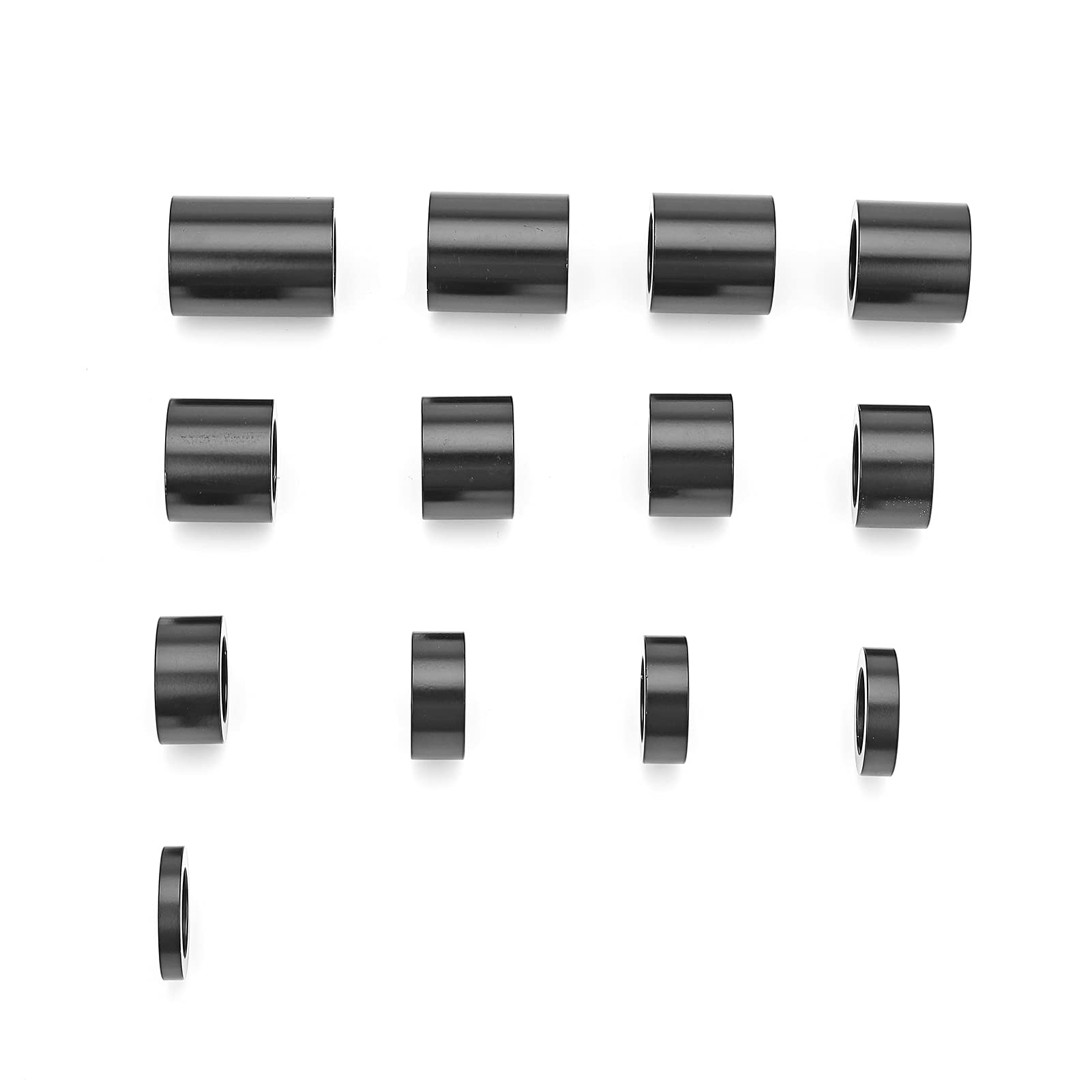 Mofun I.D. 1' O.D. 1.5' 13 Piece Wheel Spacer 1' Axle Compatible With Harley Motorcycle,Custom Bobbers And Choppers