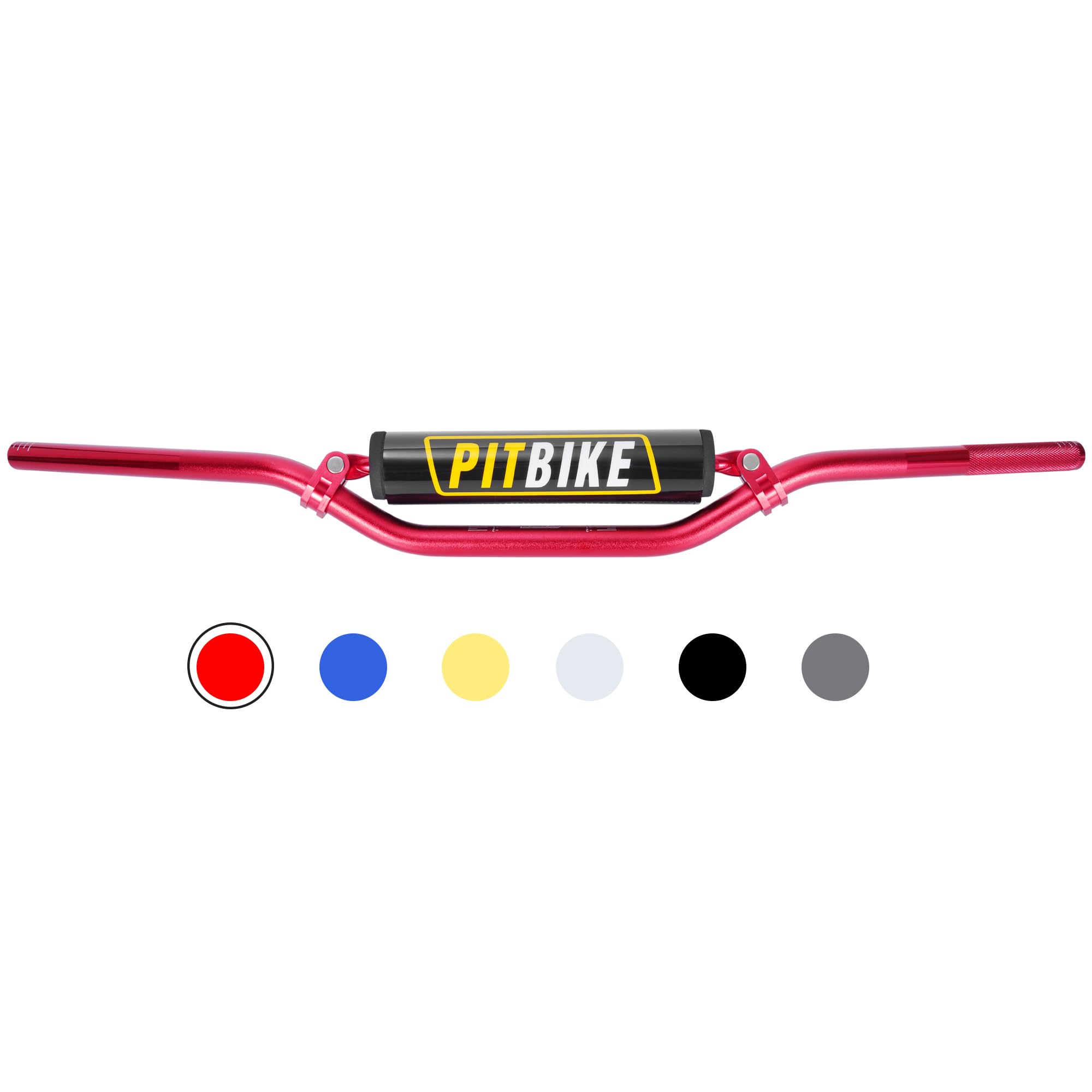 Motorcycle Handlebars 7/8 Inch,RUTU Universal Dirt Bike Handle Bar with Crossbar Pad Low-Rise Drag Bar for Motocross ATV Quad-Re