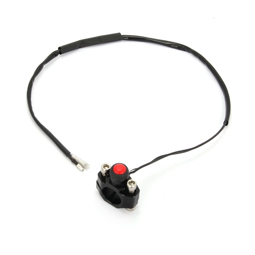 Jfg Racing Cnc Universal Motorcycle Engine Stop Start Kill Switch Button With Mounting Backplate For Rmz250 Rmz450 Drz400 - Gold