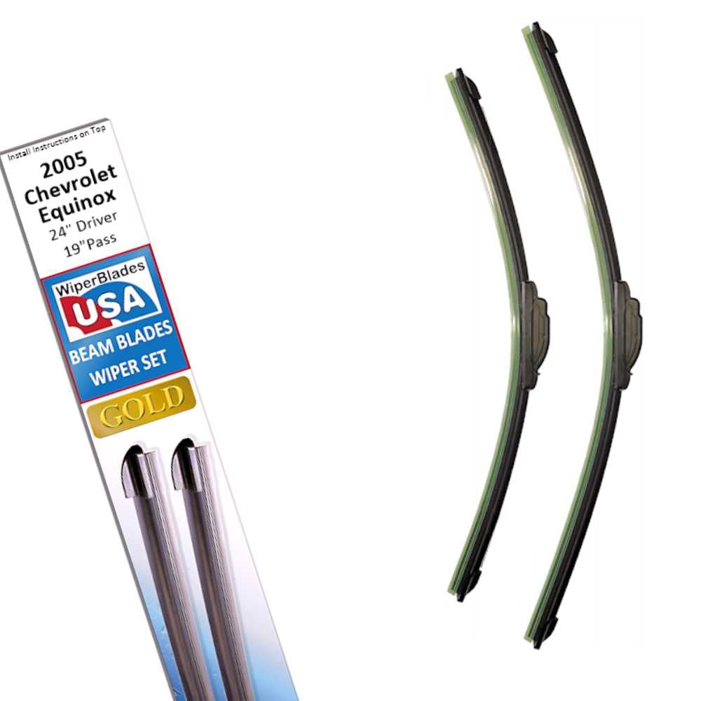 Beam Blade Wipers Set For 2005 Chevrolet Equinox Replacement Set - Wiperbladesusa Gold Beam Wiper Blades Wipers Set