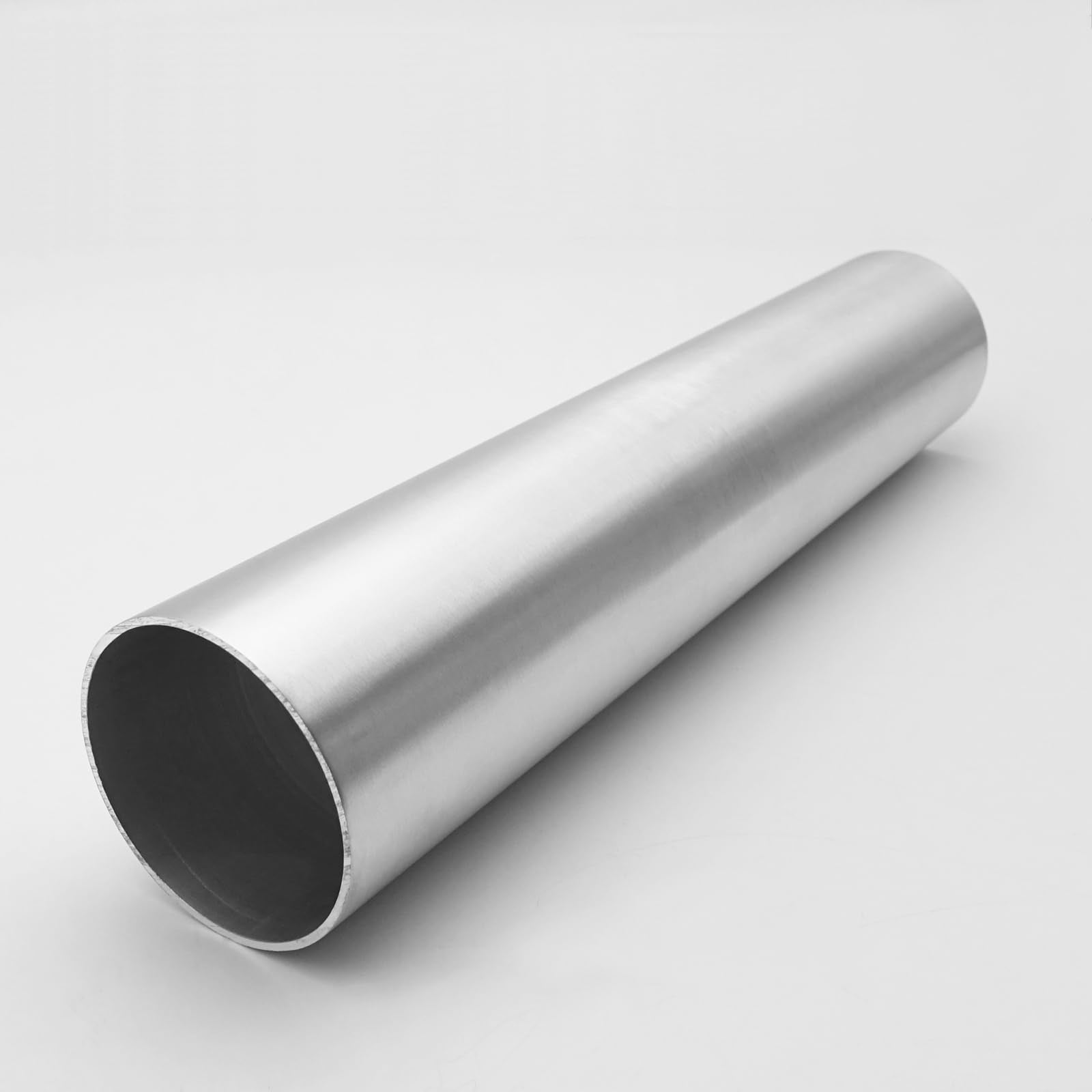 Ac Performance 2.5'' (63Mm) Od Straight Aluminum Intercooler Pipe Air Intake Tube, Brushed Finish