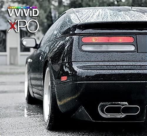 Vvivid Gloss Black Vinyl Wrap Adhesive Film Air-Release Decal Roll (10Ft X 5Ft)