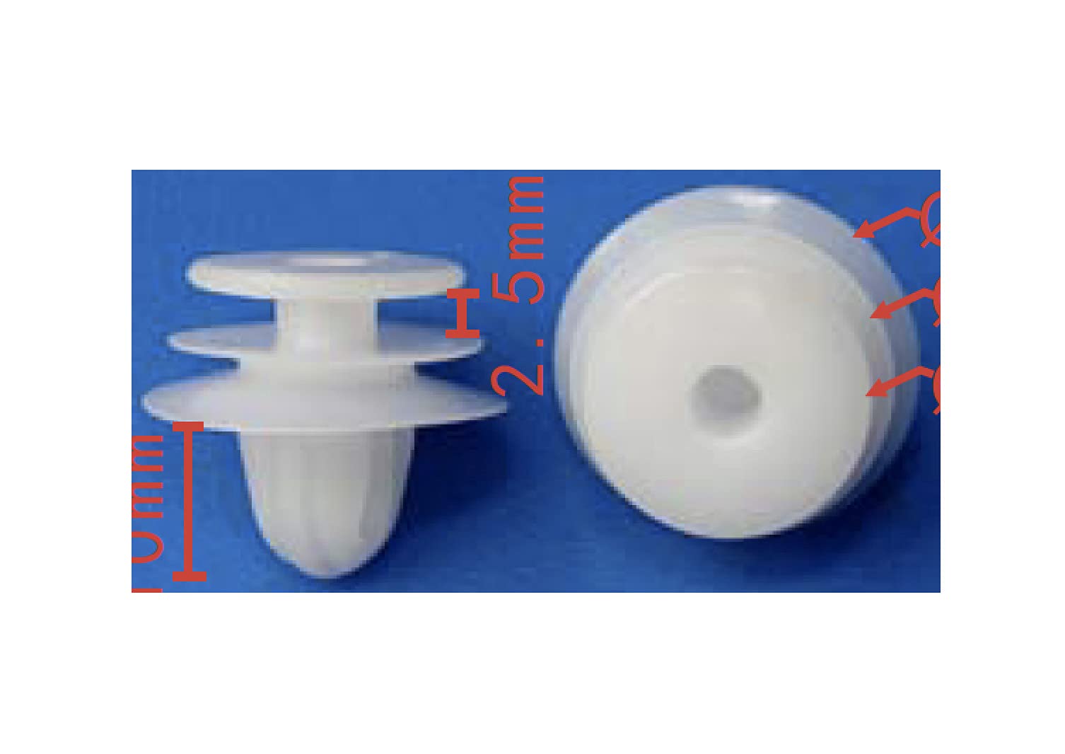 Autobahn88 Retainer Clip For Trunk Trim Molding, Compatible With Nissan (Oem: 849150W010) (Pack Of 20)