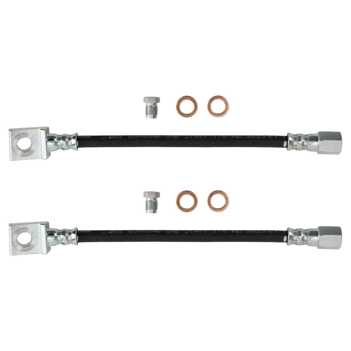 Trq Rear Brake Hose Set Compatible With 2003-2004 Dodge Dakota 2003 Durango