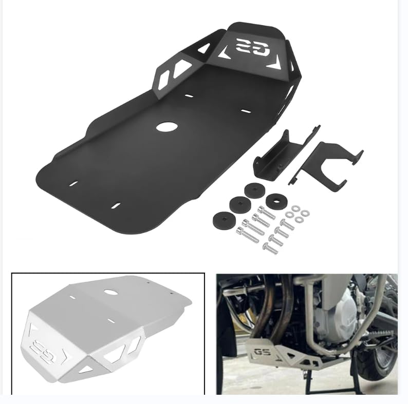 Chifun Skid Plate Compatible With 2022 Later F850Gs F750Gs Motorcycle Lower Engine Guard Bottom Protection Aluminum Belly Pan Black