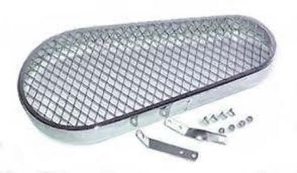 Pulley Guard, Chrome Expanded Metal Look, For Aircooled Vw, Compatible With Dune Buggy