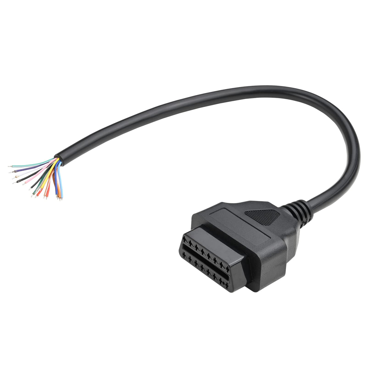 Ikkegol 1Ft Feet 30Cm/12 16 Pin J1962 Obd Obdii Obd2 Female Connector Car Diagnostic Extension Cable Cord Pigtail Diy Mobley Ada