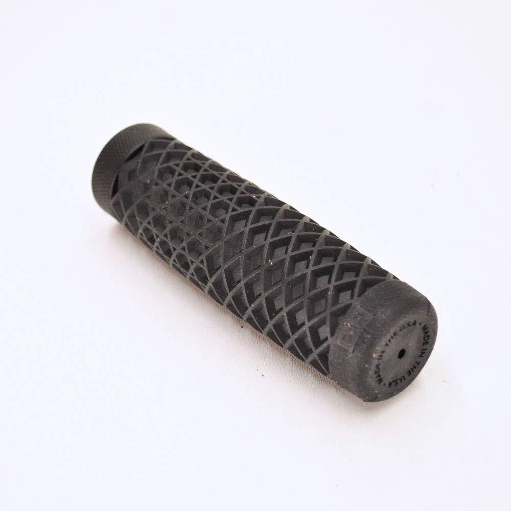 Vans'Waffle' Pattern Rubber Motorcycle Grips - Black - Sold As A Pair For 7/8' Bars - Made In The Usa …