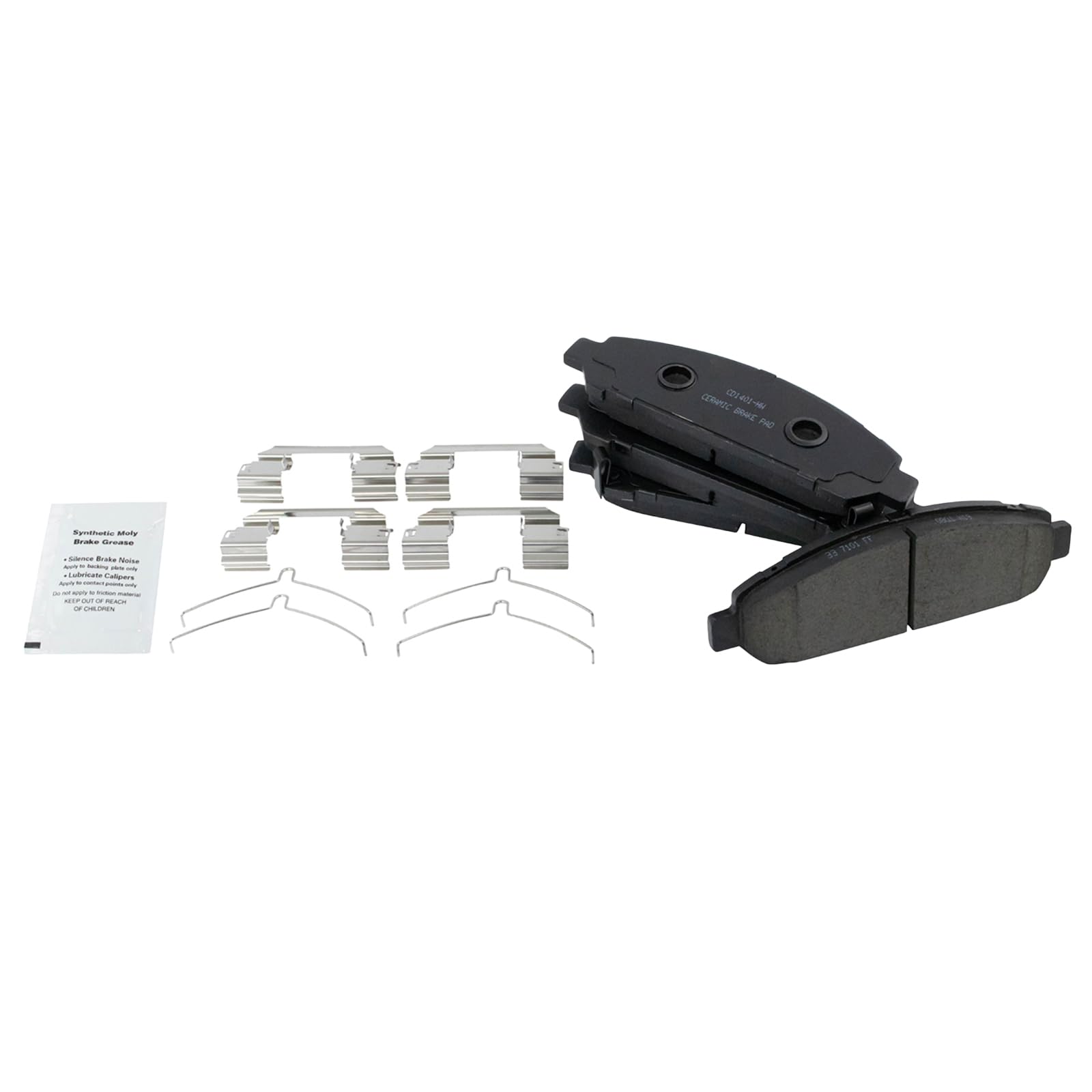 TRQ Front Brake Pads Ceramic Compatible with 2009-2015 Toyota Venza