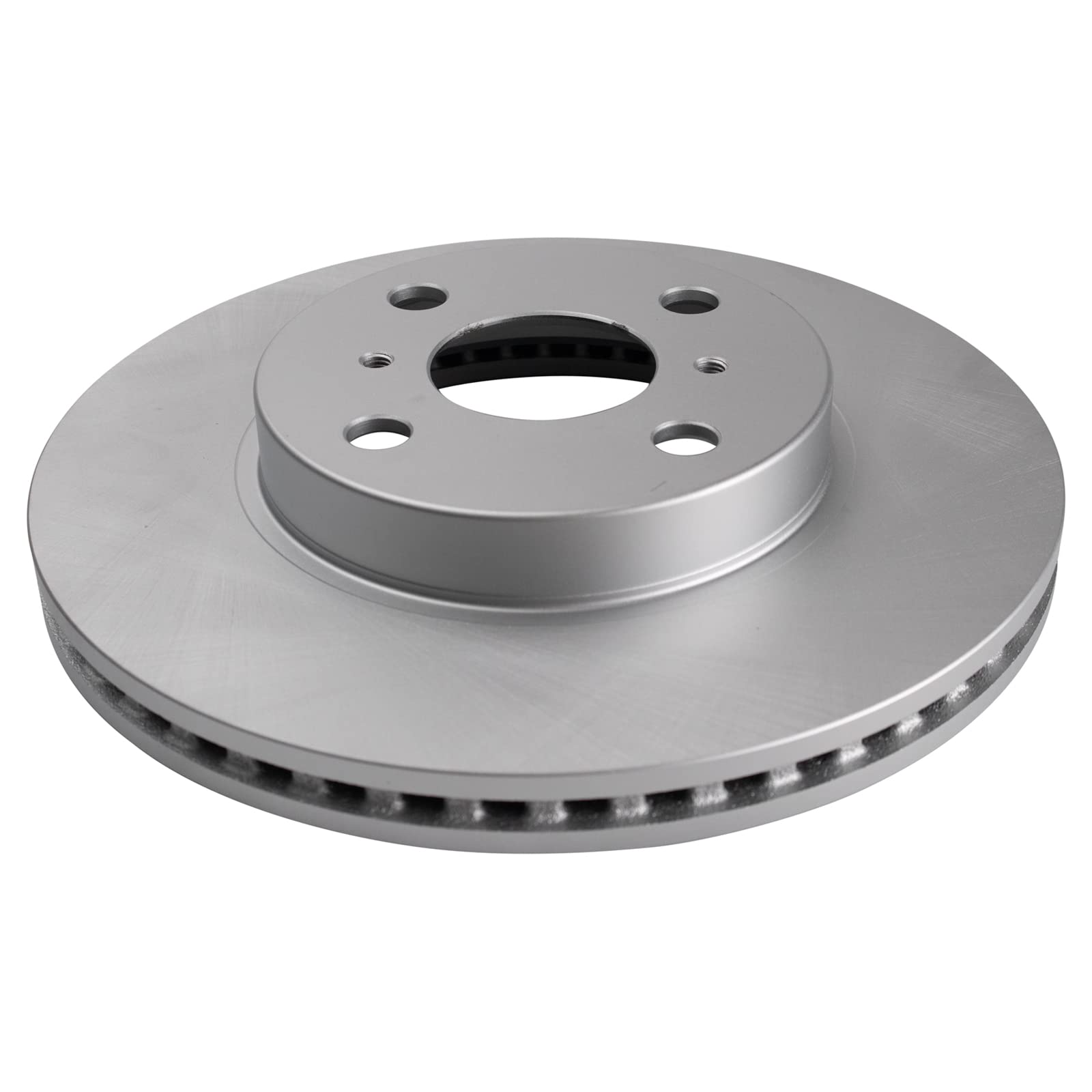 Trq Front Brake Pad & Rotor Kit Brake Pads Brake Rotor Ceramic Vented Premium G-Coated Compatible With 2013 Scion Iq 2012-2019 T