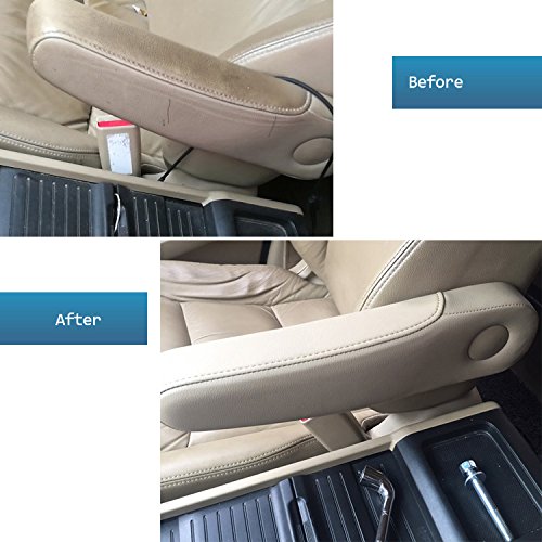 Dkiigame Odyssey Armrest Cover Replacement,Leather Seat Armrest Covers For 2005-2010 Honda Odyssey(Darker Gray)