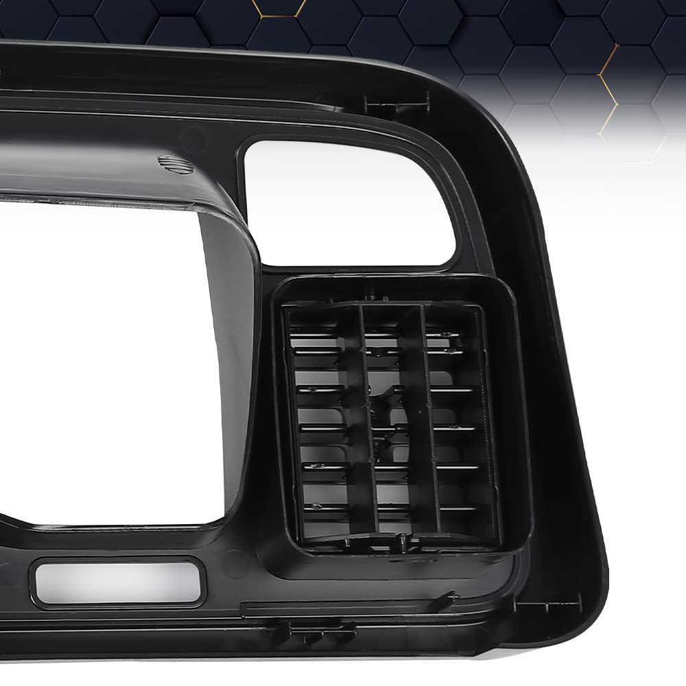 Pit66 Radio Trim Panel Surround Dashboard Compatible With Dodge Ram 1994-1997 Dash Bezel Radio Trim Panel Cover Instrument Black