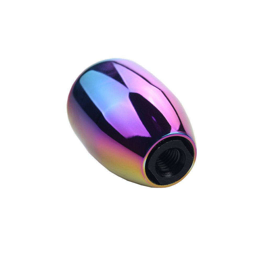 Dewhel Jdm Universal 5 Speed Manual Shift Knob M10X1.5 Screw On Neo Chrome