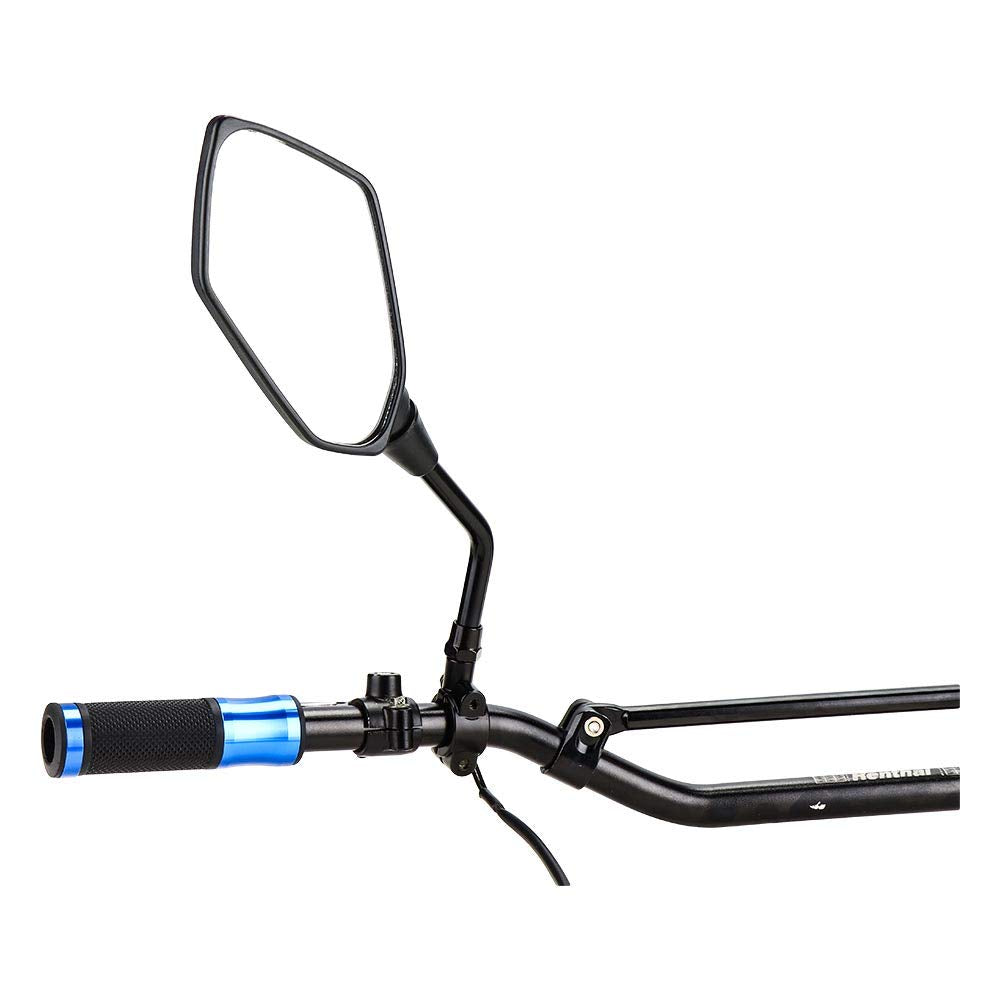 Kemimoto 10Mm 7/8' Universal Motorcycle Black Aluminum Handlebar Mirror Mount Clamps, 2 Pack