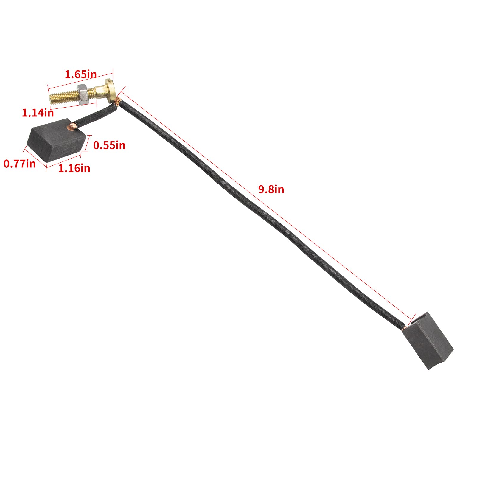 Drive-Up Golf Cart Motor Bruhs Kit, Hitachi Brush Assembly Fits Yamaha G14-G22 With Dm430-06 Hitachi Motor