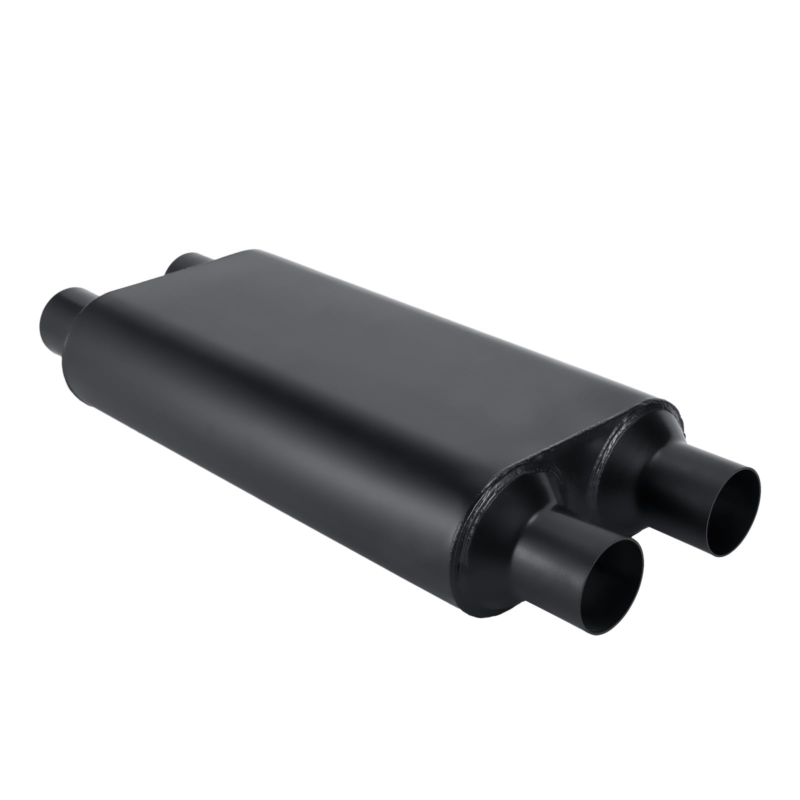 TECTRUC 2.5in Muffler Chamber 80Series 2.5'' Universal Mufflers,Performance Race Exhaust Muffler 2.5 in,Aggressive Sound,Black(2