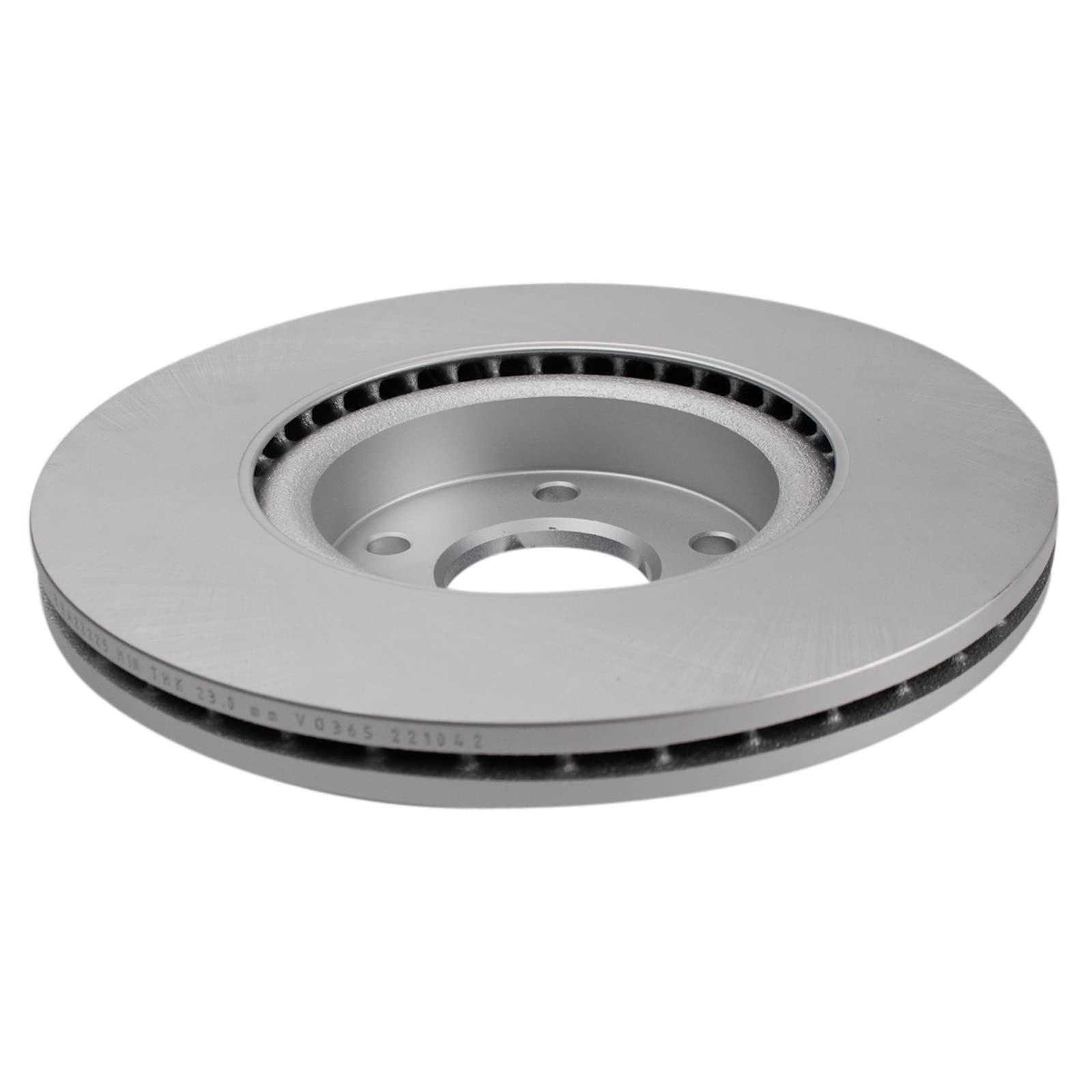 Trq Front Brake Pad & Rotor Kit Ceramic Premium G-Coated Compatible With 2014-2017 Ford C-Max 2013-2016 Escape 2012-2013 Volvo C