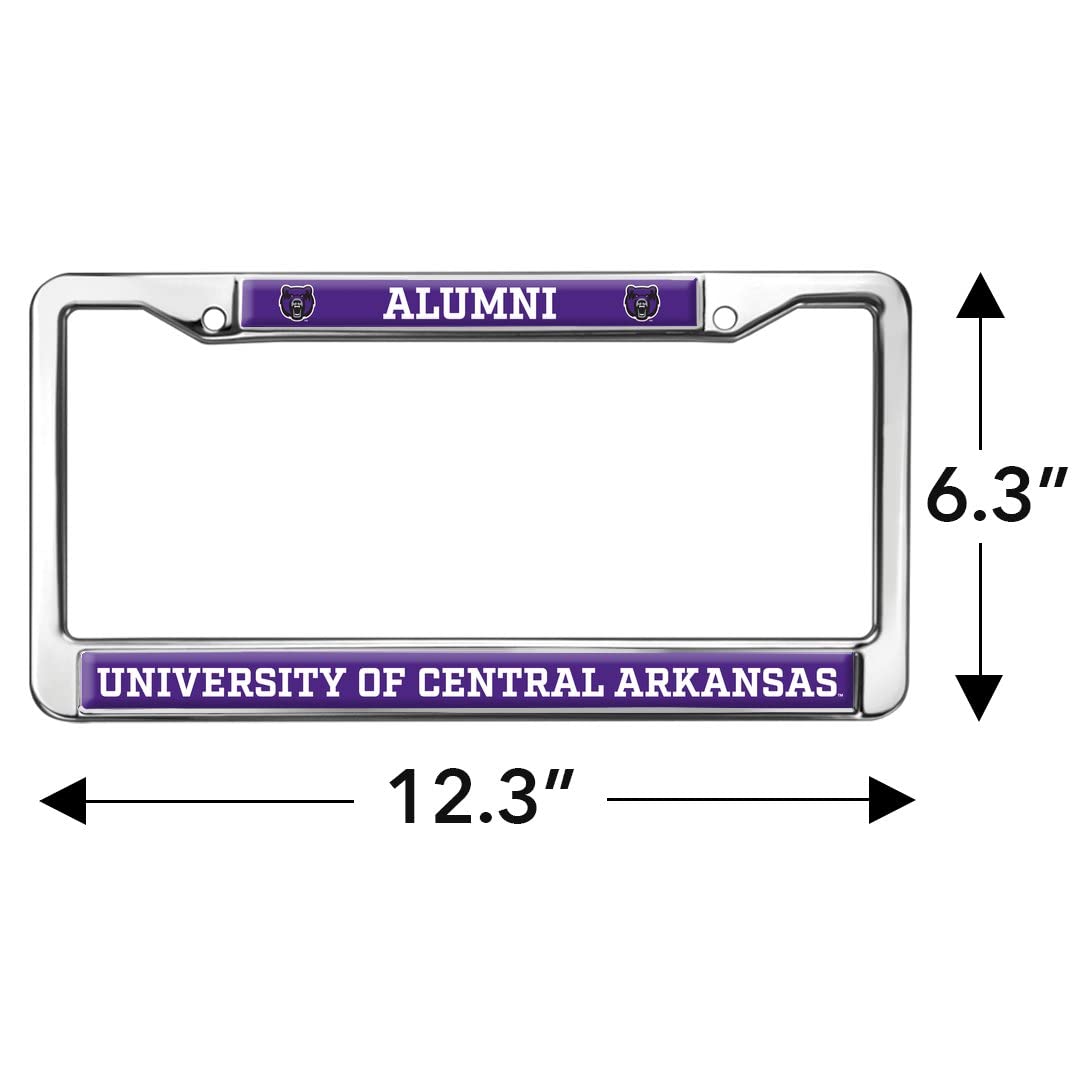 Central Arkansas Alumni Logo Full Size Standard License Plate Metal Frame