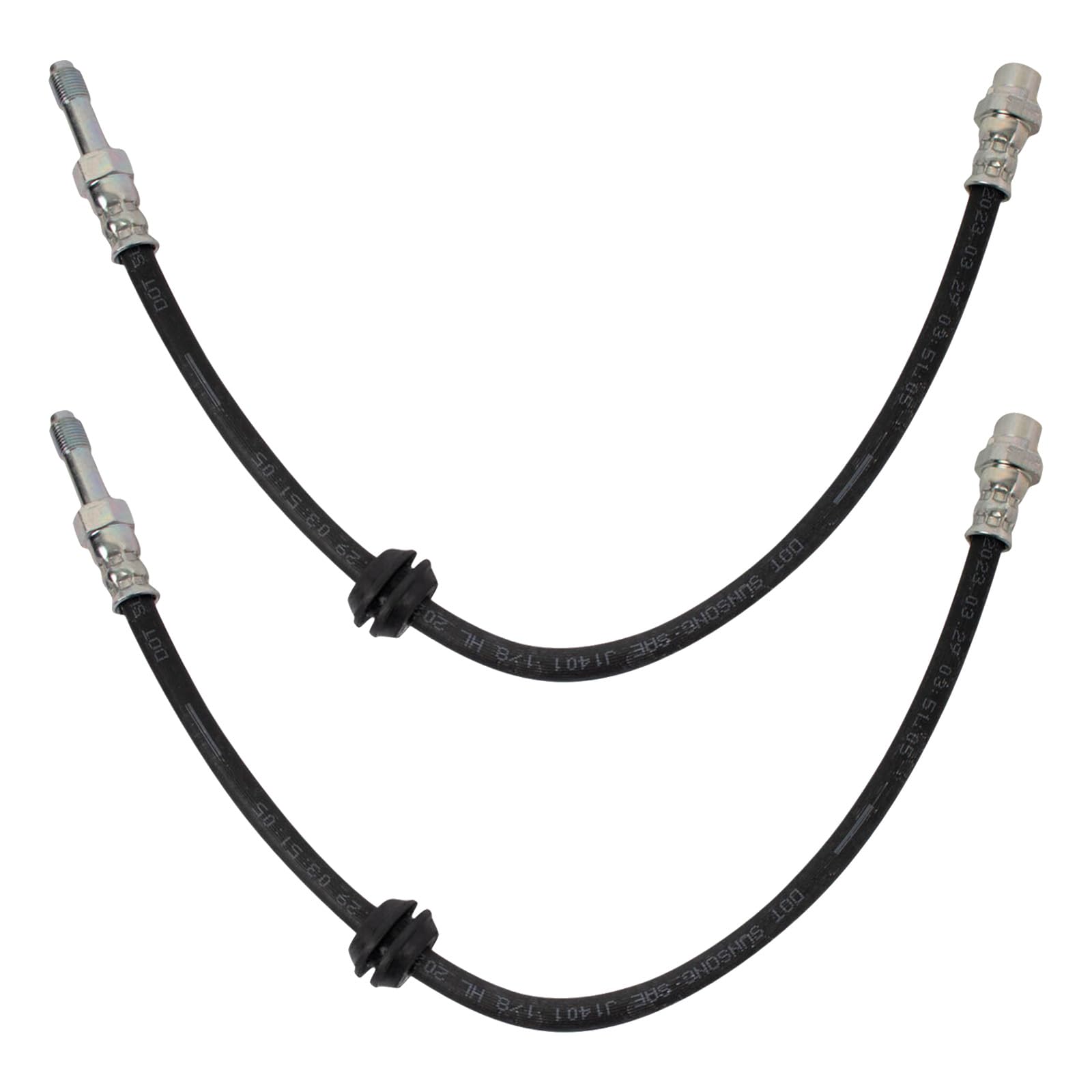 Trq Front Brake Hose Set Compatible With 2000 Bmw 323Ci 1999-2000 323I 2001-2006 325Ci 2001-2005 325I 328Ci 328I 1999 328Is 330C