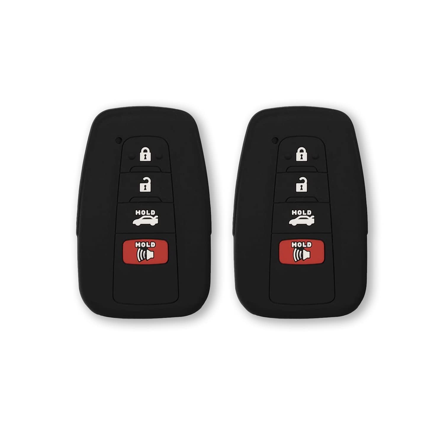 Autobase Silicone Key Fob Cover For Toyota Camry Rav4 Highlander Avalon C-Hr Prius Corolla Gt86 Smart Key | Car Accessory | Key 