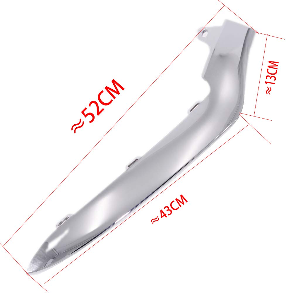 Right Front Bumper Chrome Trim Molding Passenger Side A2128852874 Compatible With Mercedes-Benz E-Class Sedan 2014-2016 W212 E250 E350 E400 E500 E550 Does Not Fit Coupe