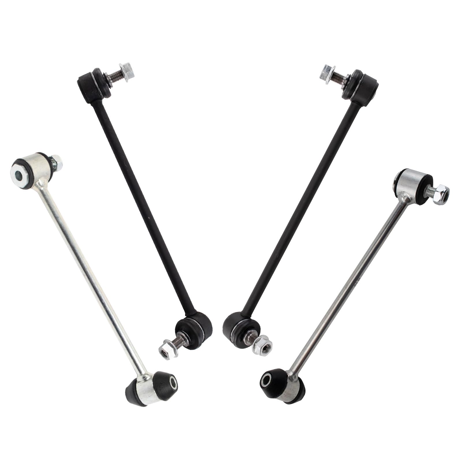 Trq Sway Bar Stabilizer Link Set Front & Rear Compatible With 10-17 Mercedes-Benz