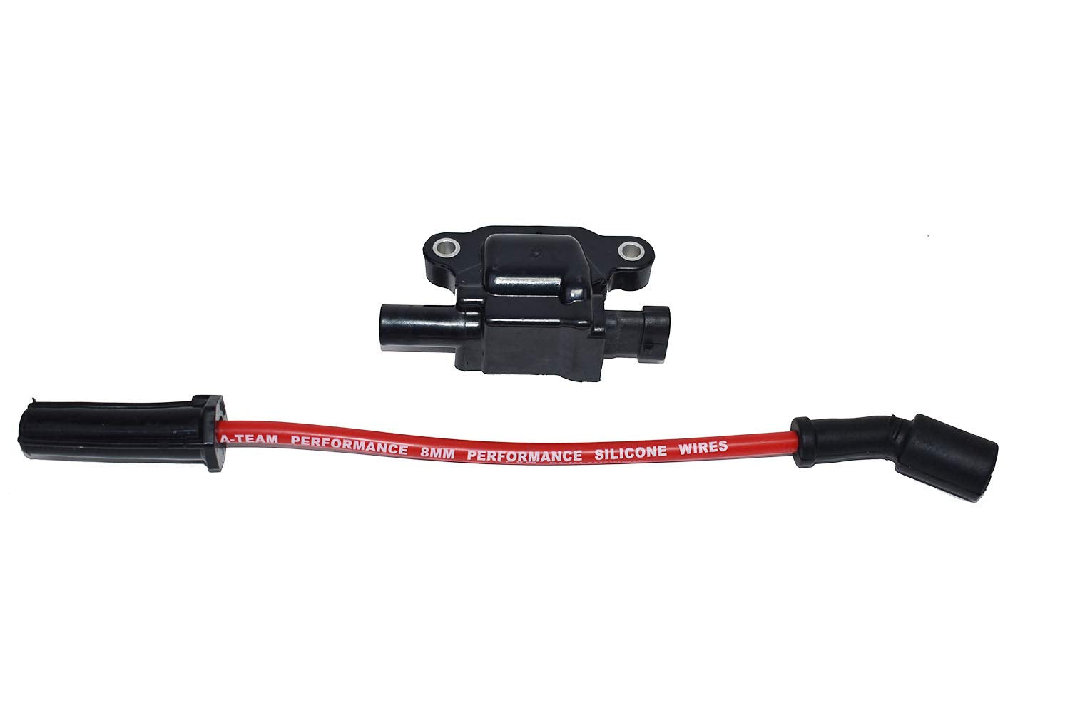 A-Team Performance - Silicone Spark Plug Wires Set - Compatible With Gmc Chevy Truck Suv 1999-2014 11' Vortec Ls Ls1 Ls2 Ls3 Ls6 Ls7 4.8L 5.3L 5.7L 6.0L 6.2L 7.0L Red 8.0Mm