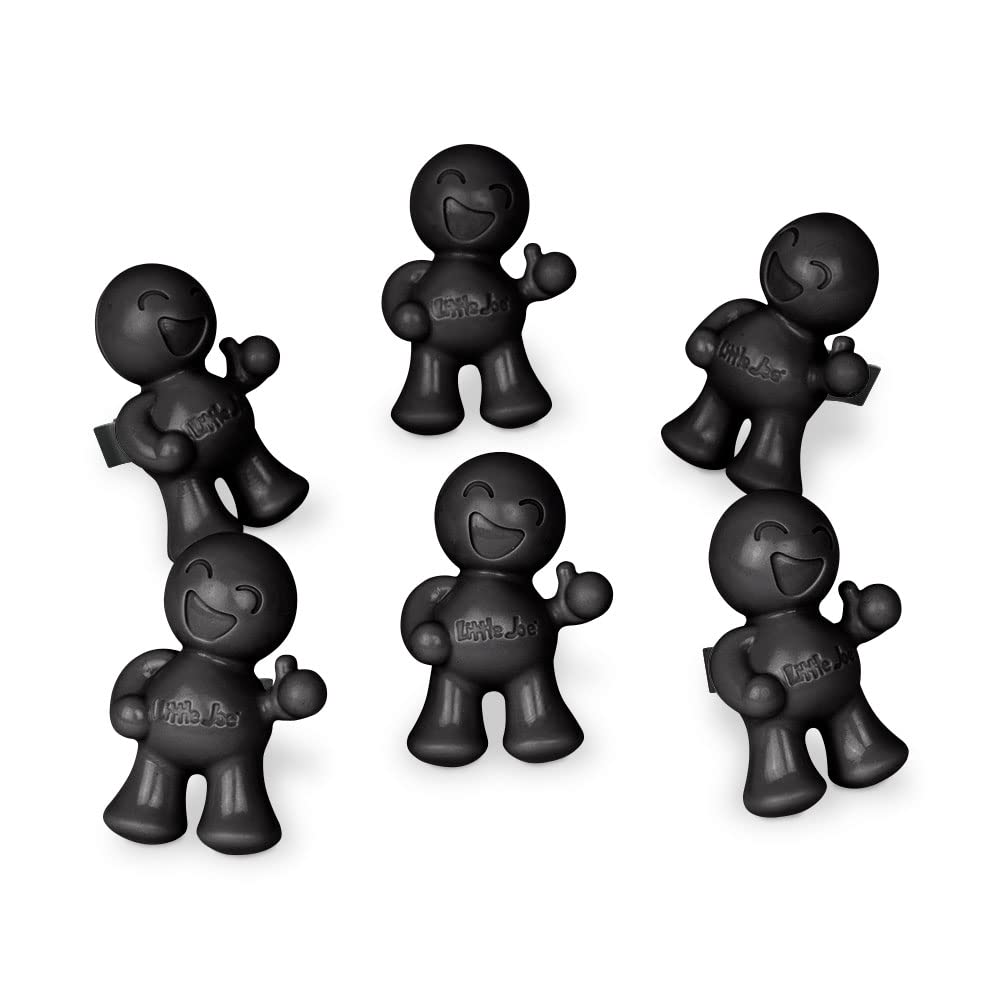 Little Joe 96405-6Pk Black Velvet Scent, Car Air Freshener, Clips To A/C Air Vent, Alcohol-Free Fragrance Oil, Non-Hazardous And
