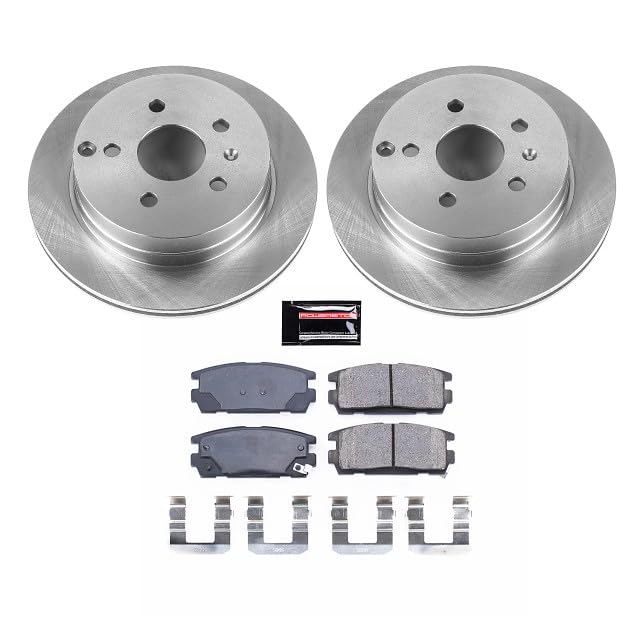 Power Stop KOE5558 Autospecialty Rear Replacement Brake Kit-OE Brake Rotors & Ceramic Brake Pads For Chevrolet Equinox 2010-2017, GMC Terrain 2010-2017 [Model Specific]